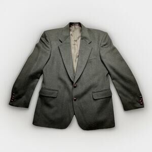 Tailors Row by Deansgate 100% Camel Hair Blazer Jacket Green 42" Chest 31" Long